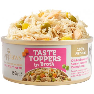 Applaws Taste Toppers Broth Kuře s lososem 156 g