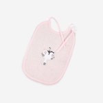 Goldea dětský froté bryndák lili růžový - kočka 25 x 30 cm – Zboží Dáma