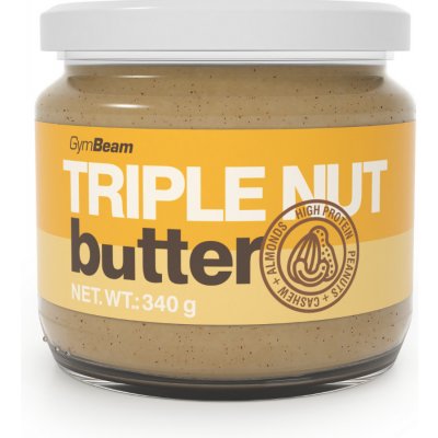 GymBeam Trojitý oříškový krém 340 g – Zboží Dáma
