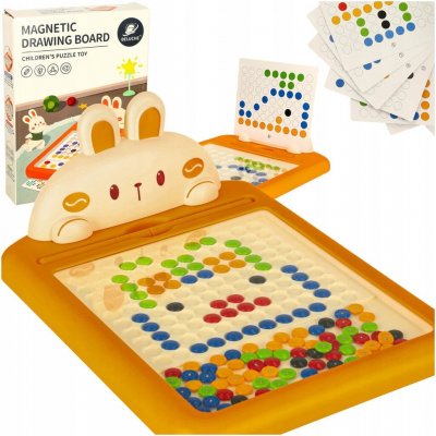 KIK KX3859_1 Magnetická kreslící tabule s barevnými knoflíky – Zboží Dáma