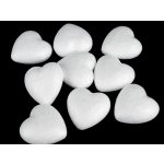 Prima-obchod Srdce 4,4 x 4,7 cm polystyren bílá – Hledejceny.cz