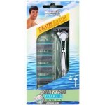 Wilkinson Sword Quattro Titanium Sensitive + 5 ks hlavic – Zboží Mobilmania