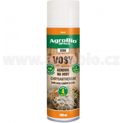 AgroBio ATAK Aerosol na vosy Chrysanthemum 500 ml – Zbozi.Blesk.cz