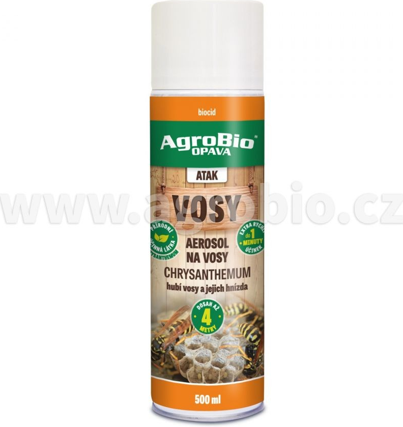 AgroBio ATAK Aerosol na vosy Chrysanthemum 500 ml