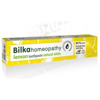 Bilka Homeopathy bělicí zubní pasta příchuť Lemon (Mint Free, Fluoride Free, Sugar Free) 75 ml