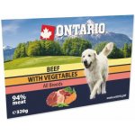 Ontario Adult Dog Beef with vegetable 320 g – Sleviste.cz