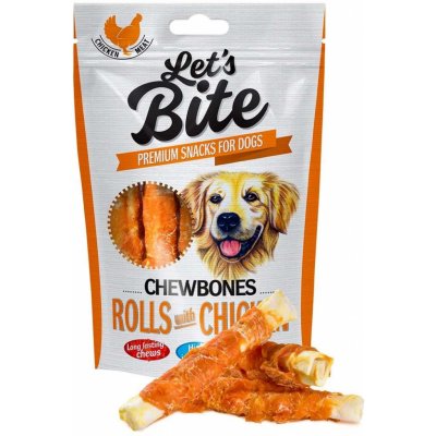 Brit Let's Bite Chewbones Rolls & Chicken 110 g – Zboží Mobilmania