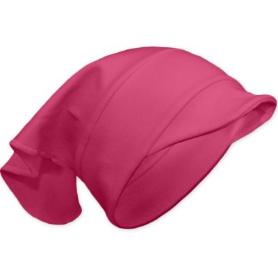 Dětský šátek s kšiltem tmavá růžová – Sleviste.cz