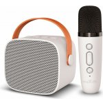 maXlife MXKS 100 Bluetooth Karaoke mikrofon reproduktor bílý – Sleviste.cz