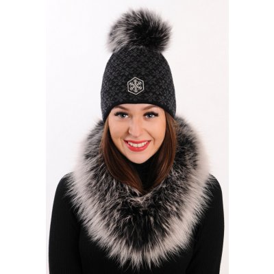 R-JET Top fashion žakár černo-šedá s lurexem – Hledejceny.cz