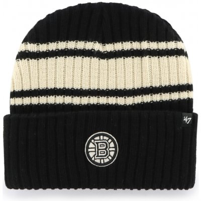 47 Brand Pánská Boston Bruins NHL Harbor Stripe ’47 CUFF KNIT Black – Hledejceny.cz