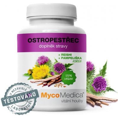 MycoMedica Ostropestřec Extrakt (Milk Thistle), 550 mg, 90 rostlinných kapslí