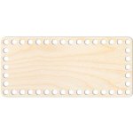 Woody Crafts Přírodní dno na háčkované košíky - Obdélník Velikost: 20x10 cm – Zbozi.Blesk.cz