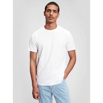 Gap tričko Classic t shirt bílá bílá