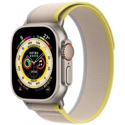 COTECi W97 Ultra Wild Trail Band for Apple Watch 38 / 40 / 41mm Yellow with Beige 21044-YM