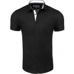 Carisma pánská košile krátký rukáv slim fit 9102 černá – Hledejceny.cz