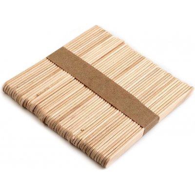 Prima-obchod Dřevěné špachtle 0,9x11,4 cm malé, barva přírodní 50 ks – Sleviste.cz