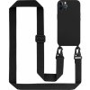 Pouzdro a kryt na mobilní telefon Apple Cadorabo Ochranné pouzdro pro Apple iPhone 12 / 12 PRO Case v černé barvě Pouzdro na mobilní telefon s řetízkem Délka nastavitelného řemínku na šňůru