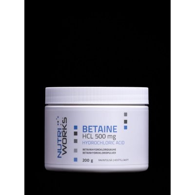 NutriWorks Betaine HCL 500 mg 200 g – Hledejceny.cz