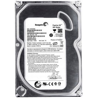 Seagate Pipeline 320GB, 3,5", 7200rpm, SATAII, ST3320310CS – Hledejceny.cz