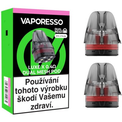 Vaporesso LUXE X Series Dual Mesh 2 ml cartridge 0,4ohm 2 ks – Zboží Mobilmania