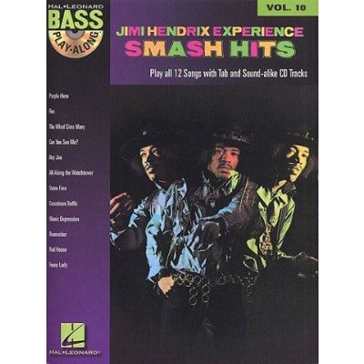 Bass Play Along 10 Jimi Hendrix Smash Hits noty, tabulatury na baskytaru + audio – Hledejceny.cz