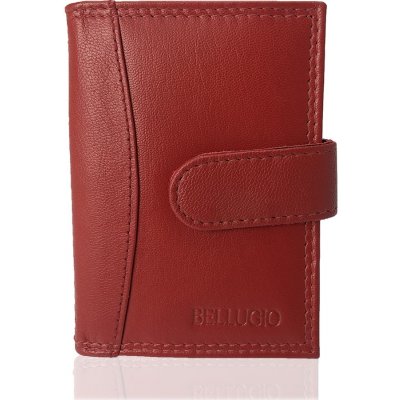 Bellugio Fairas Kožené pouzdro na doklady červené – Hledejceny.cz