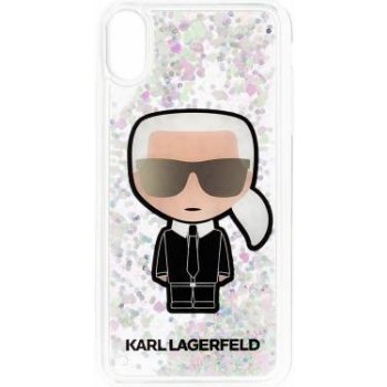 Pouzdro Karl Lagerfeld Iconic Liquid Glitter PC/T PU iPhone XS Max