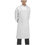 Egochef zástěra ke krku s kapsou zavazování do kříže Bíla E-6116001A – Hledejceny.cz
