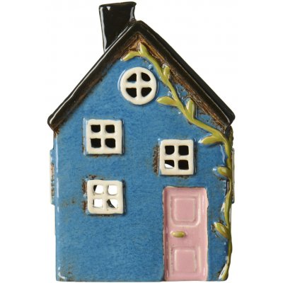 Ib Laursen Keramický svícen Nyhavn Light Pink Door, modrá barva, keramika – Zboží Mobilmania