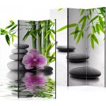 Fabulo paraván 3 dílný Orchidej Kameny 172 x 135 cm odlišný dizajn na jednotlivých stranách – Zboží Dáma