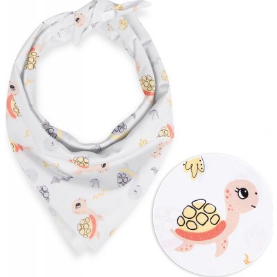 Biante dětský bavlněný šátek Sandra SA-373 Veselé želvičky na bílém – Zbozi.Blesk.cz