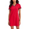 Dámské šaty Tommy Hilfiger dámské šaty Dot-Print červené