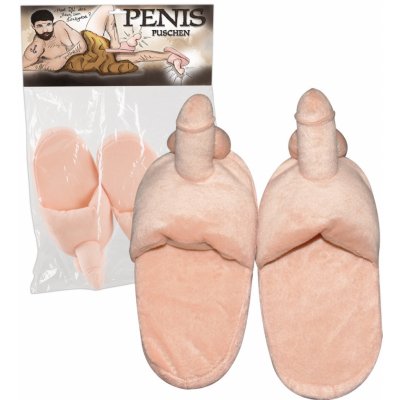 Anoé Plyšové bačkory Penis tělové