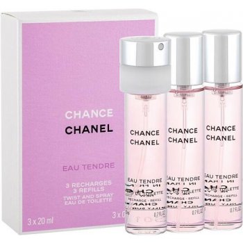 Chanel Chance Eau Tendre toaletní voda dámská 3 x 20 ml