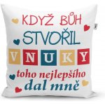 Sablio Polštář Když bůh stvořil vnuky 40x40 – Zbozi.Blesk.cz