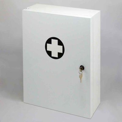 VMBal LKS kovová lékarnička bez náplně 450 x 350 x 150 mm bílá – Sleviste.cz