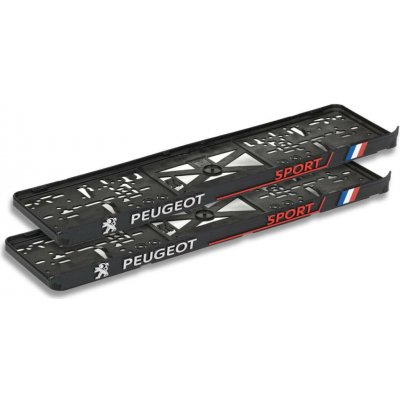 3D Podložka pod SPZ PEUGEOT SPORT (2ks) – Sleviste.cz