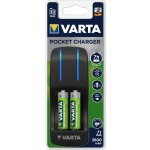 Varta Pocket Charger + 4x AA 2600 mAh R2U 57642101471 – Zboží Mobilmania