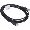 usb kabel Lanberg CA-USBA-13CC-0018-BK USB-C (M) na USB-B (M) 1,8m černý