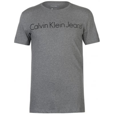 Calvin Klein pánské triko Jeans Treasure Šedé – Zboží Mobilmania