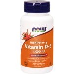 NOW Foods Vitamin D3 1000 IU 180 softgel kapslí – Hledejceny.cz