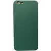 Pouzdro a kryt na mobilní telefon Apple Pouzdro AppleKing silikonové ochranné s rovnými hranami iPhone 6 / 6S - tmavě zelené