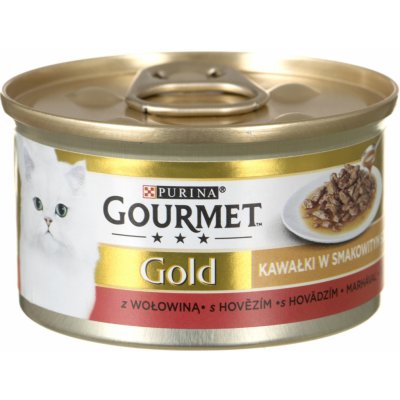 Gourmet Gold Sauce Delight s hovězím v omáčce 85 g