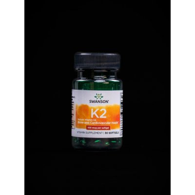 Swanson Vitamín K2 Natural 100 mcq 30 kapslí – Hledejceny.cz