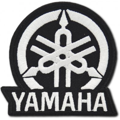 Moto nášivka Yamaha logo white 7 cm x 7 cm – Zboží Dáma