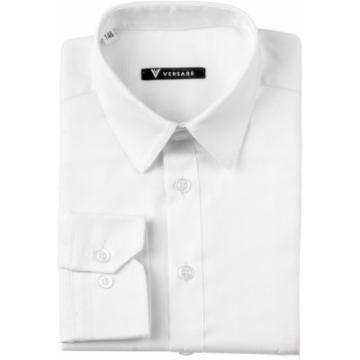 VS-PK-1843-B dětská chlapecká košile bílá – Zboží Dáma