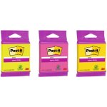 3M POSTIT Samolepicí blok poznámkových lístků, 76 × 76 mm, 75 listů, 3M POST-IT „Super Sticky“, smíšené 7100172224 – Hledejceny.cz