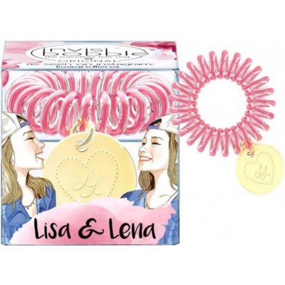 Invisibobble Original Lisa & Lena originální vlasová gumička čirá s tmavě růžovým proužkem 1 kus – Hledejceny.cz