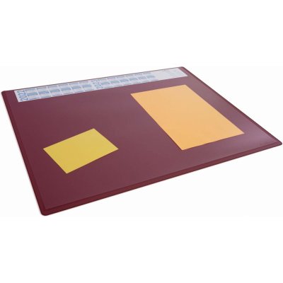 Podložka na stůl 650x500 mm s ročním kalendářem červená – Hledejceny.cz